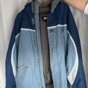 Men's Blue-Toned Helly Hansen Ski Jacket (Size XL)